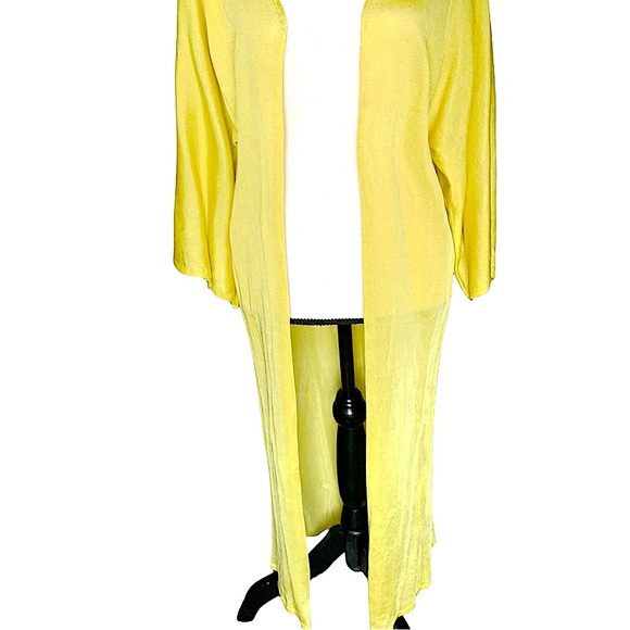 Forever 21 Bright Yellow Extra Long Summer Sweater - Picture 3 of 5